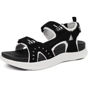 Casual Hiking Sandals Men's Black White Athletic Sports Walking Fisherman Shoes